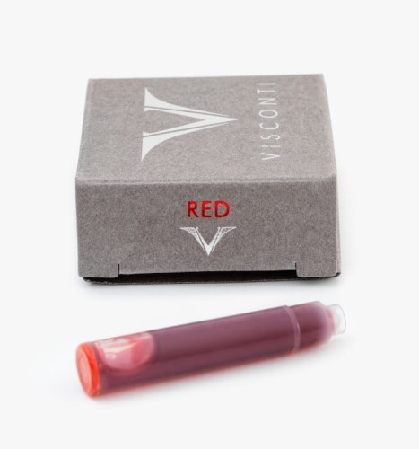 Naboje VISCONTI czerwone 10szt.